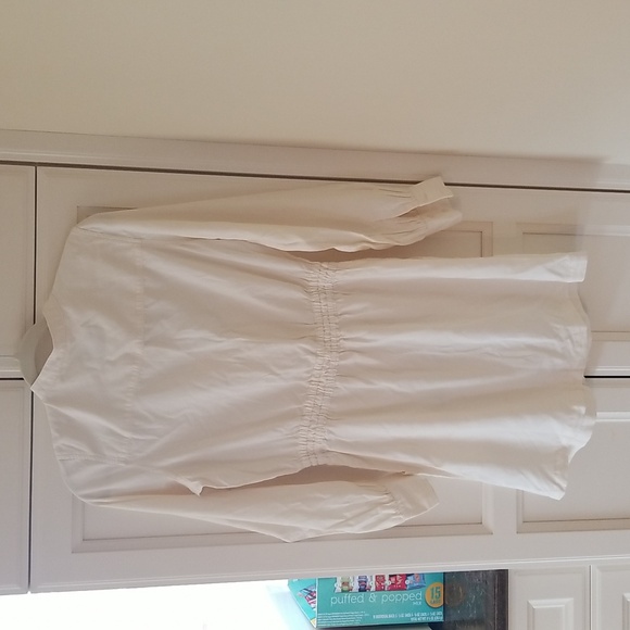 🥳 HOST PICK 🥳 NWT Guess Button Down Cream-Colored Shirt Dress - Picture 5 of 7